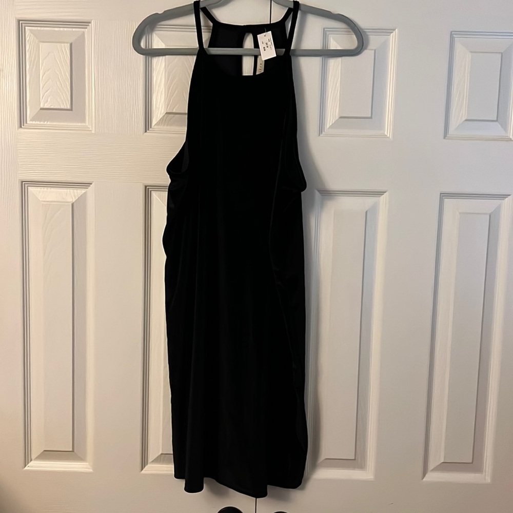 Black velvet dress